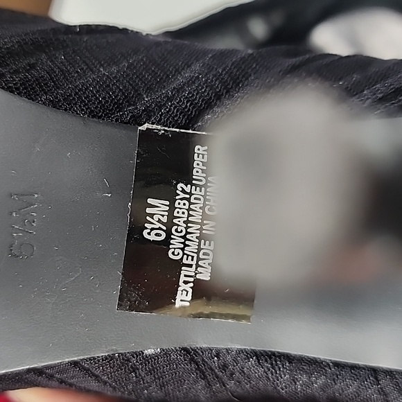 GUESS Gabby Black Mesh Tulle Ruched Pleated Pointed Toe Stiletto Pumps. 6.1/2 - Picture 10 of 14